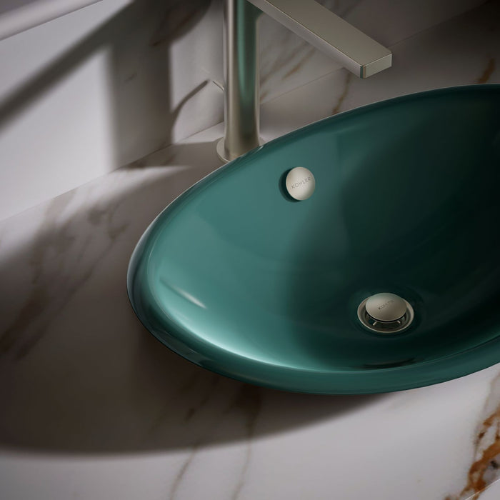 KOHLER K-5403-PAT Iron Plains 20-3/4" oval vessel bathroom sink