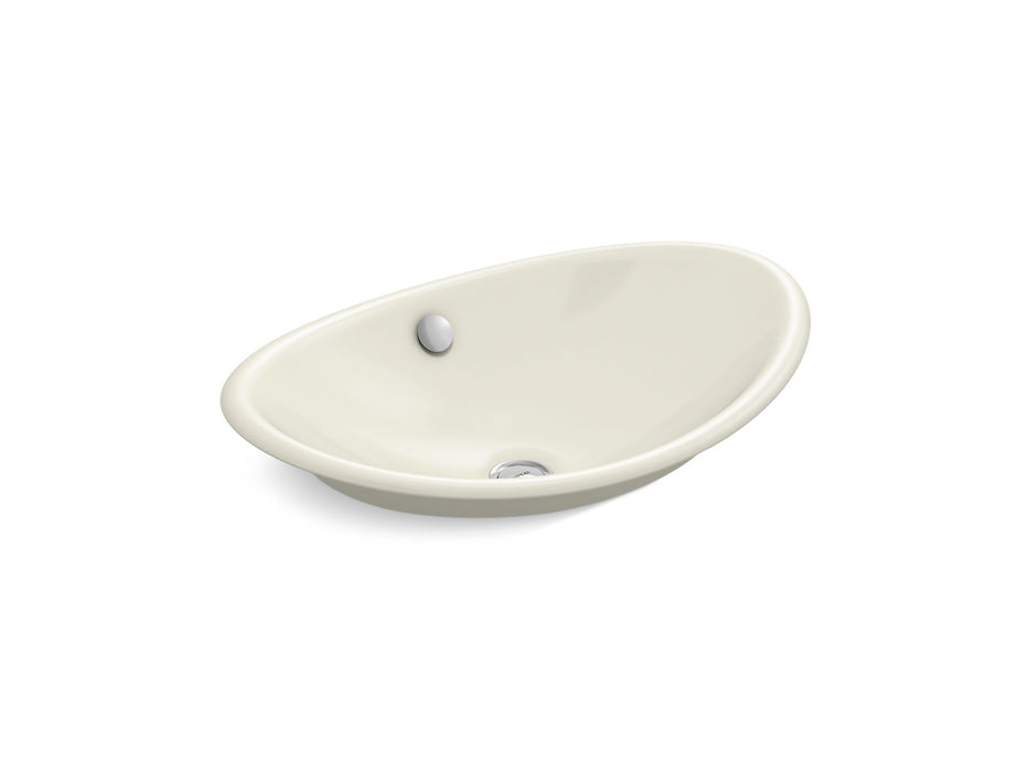 KOHLER K-5403-B Iron Plains 20-3/4" oval vessel bathroom sink
