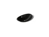 KOHLER K-5403-P5 Iron Plains 20-3/4" oval vessel bathroom sink, black black