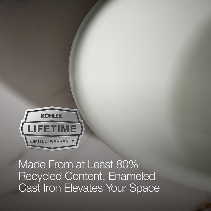 Kohler Iron Plains 20-3/4" oval vessel bathroom sink