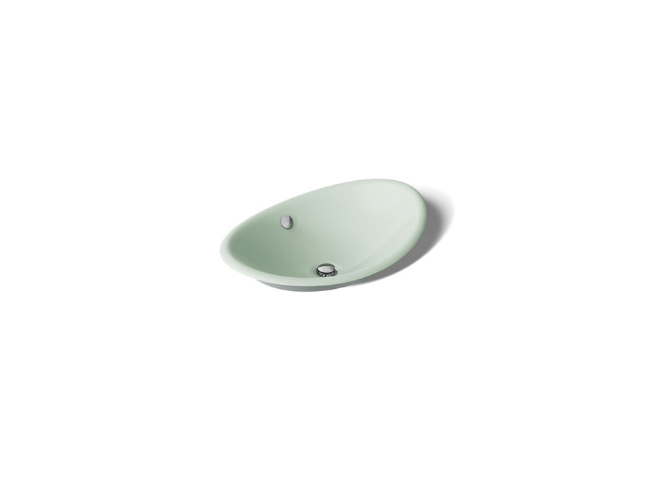 KOHLER K-5403-PAG Iron Plains 20-3/4" oval vessel bathroom sink