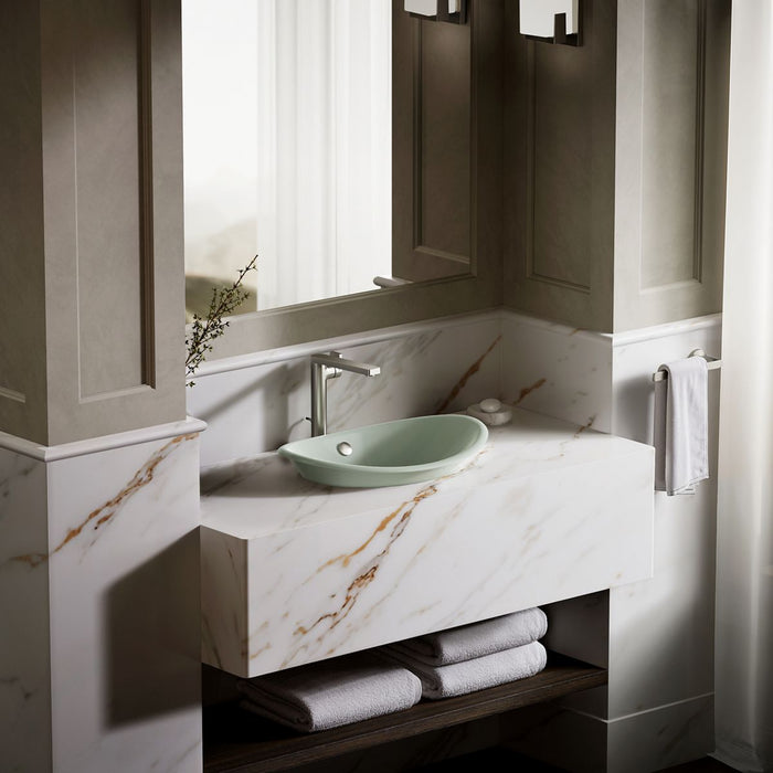 KOHLER K-5403-PAG Iron Plains 20-3/4" oval vessel bathroom sink