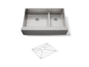 KOHLER K-5416 Strive Smart Divide 35-1/2" undermount double-bowl farmhouse kitchen sink