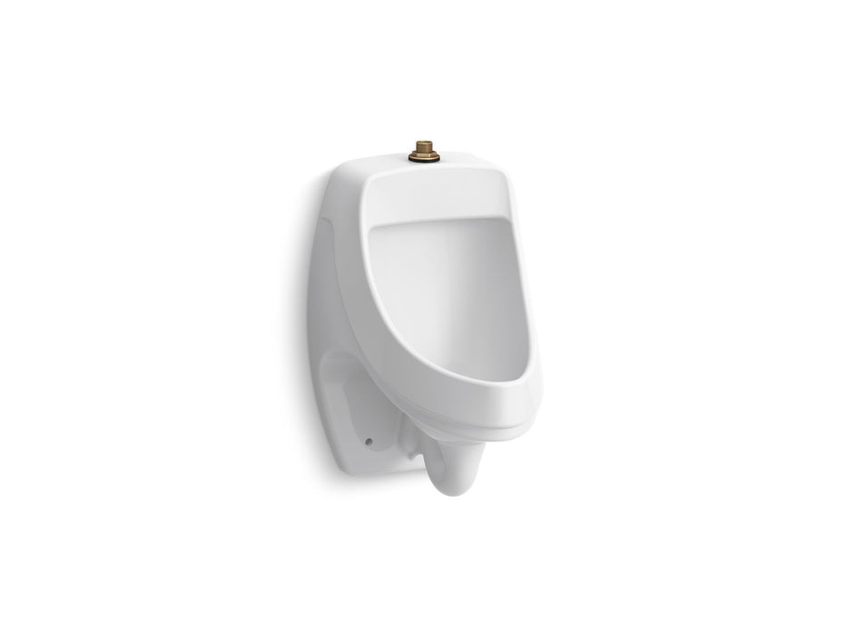 Kohler Dexter Washout wall-mount 0.125 gpf urinal with top spud, antimicrobial
