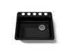 Kohler Riverby 25" undermount single-bowl kitchen sink