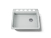 Kohler Riverby 25" undermount single-bowl kitchen sink