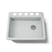 KOHLER K-5479-5U Riverby 25" undermount single-bowl kitchen sink, ice grey - view 5