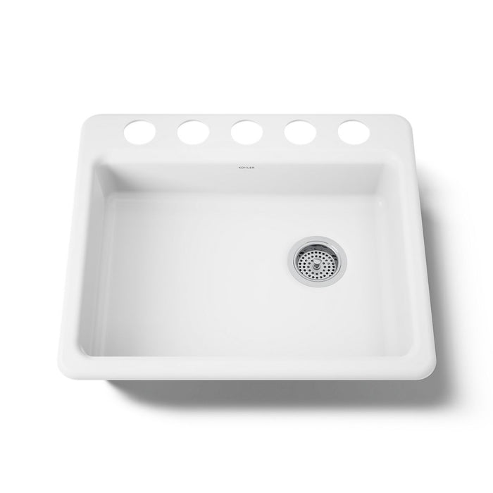 Kohler Riverby 25" undermount single-bowl kitchen sink