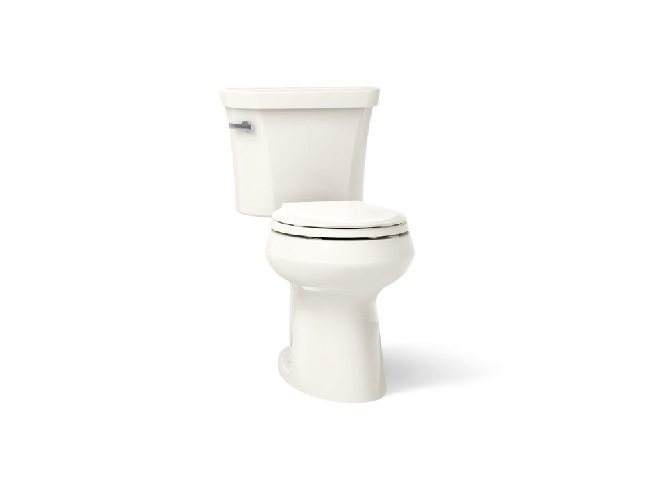 KOHLER K-5481-RA Highline Two-piece round-front toilet, 1.28 gpf, biscuit