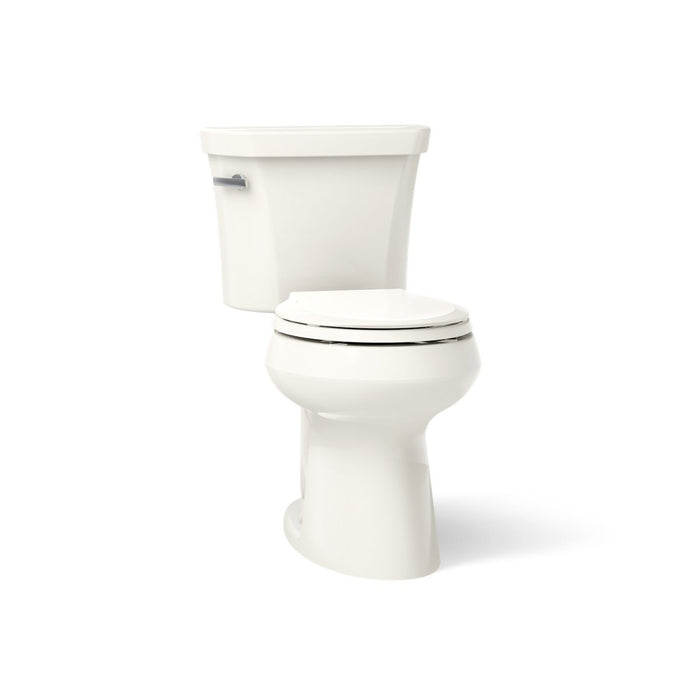 KOHLER K-5481 Highline Two-piece round-front toilet, 1.28 gpf - Biscuit