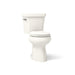 KOHLER K-5481 Highline Two-piece round-front toilet, 1.28 gpf - Biscuit