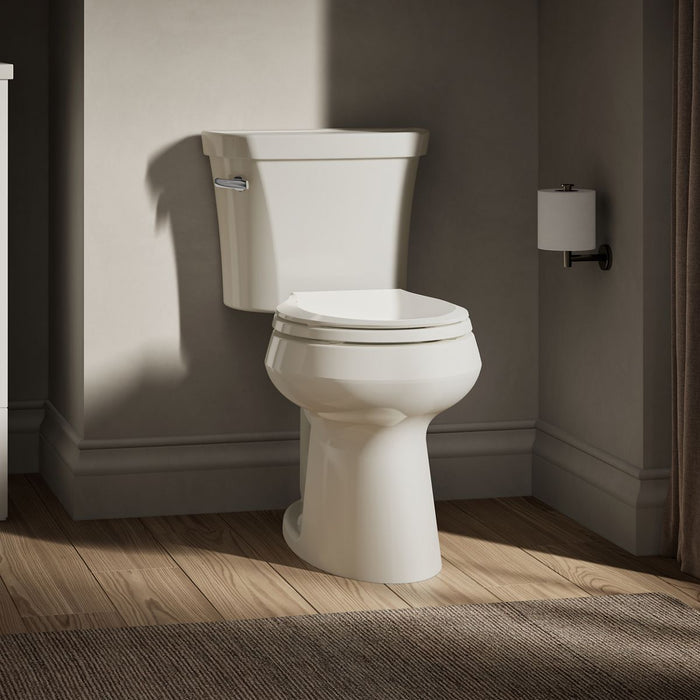 KOHLER K-5481 Highline Two-piece round-front toilet, 1.28 gpf - Biscuit