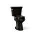 KOHLER K-5481 Highline Two-piece round-front toilet, 1.28 gpf - Black Black