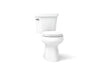 KOHLER K-5481 Highline Two-piece round-front toilet, 1.28 gpf - White