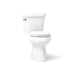 KOHLER K-5481 Highline Two-piece round-front toilet, 1.28 gpf - White