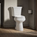 KOHLER K-5481-RA Highline Two-piece round-front toilet, 1.28 gpf - White