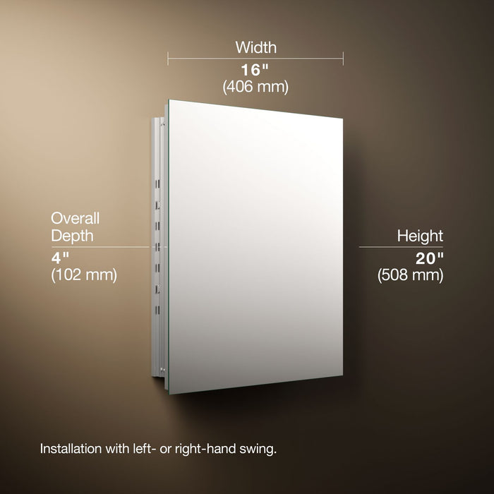 KOHLER K-55060 Embark Slim 16" x 20" rectangular medicine cabinet