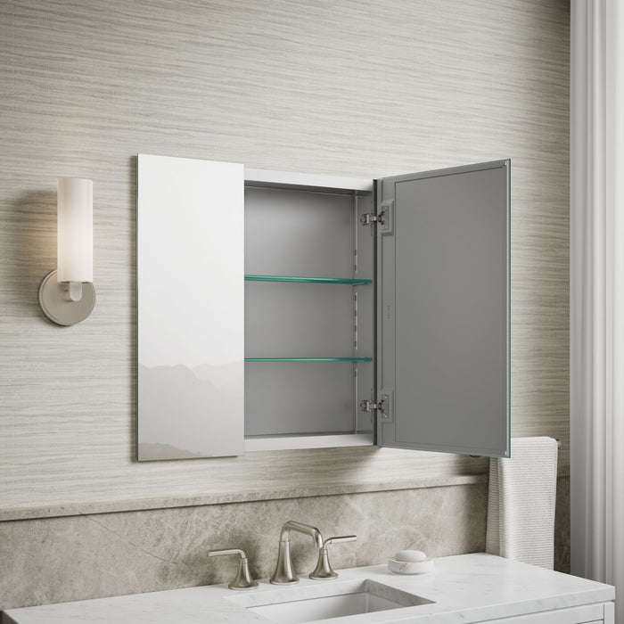 KOHLER K-55063 Embark Slim 25" x 26" rectangular two-door medicine cabinet