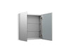 Kohler Embark Slim 25" x 26" rectangular two-door medicine cabinet