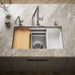 KOHLER K-5540 Prolific 33" undermount single-bowl workstation kitchen sink