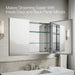 KOHLER K-56005 Embark Premium XL 35" x 26" rectangular two-door medicine cabinet