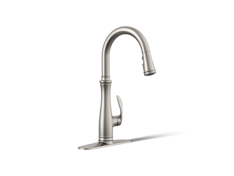 KOHLER K-560 Bellera Pull-down kitchen sink faucet with three-function sprayhead
