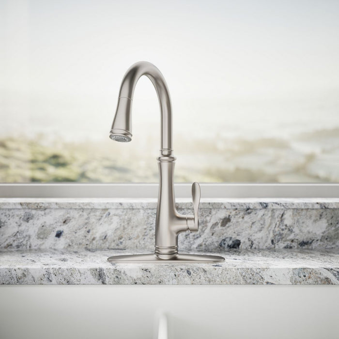 KOHLER Bellera Pull-down kitchen sink faucet with three-function sprayhead