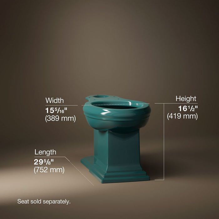 KOHLER Memoirs Elongated bowl with concealed trapway