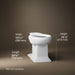 KOHLER Memoirs Elongated bowl with concealed trapway