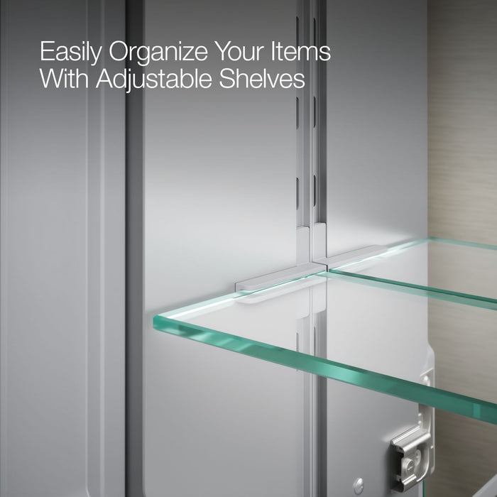 KOHLER K-56552 Embark Premium XL 25" x 36" rectangular two-door medicine cabinet