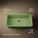 KOHLER K-5707 Iron/Tones 33" top-/undermount single-bowl kitchen sink, fresh green - view 5