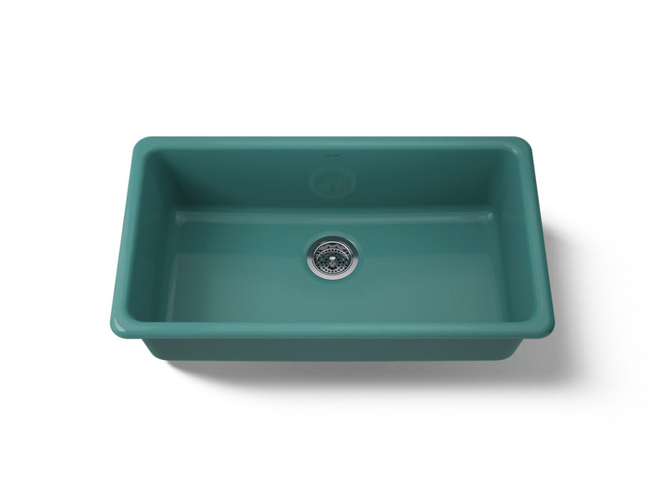 KOHLER Iron/Tones 33" top-/undermount single-bowl kitchen sink