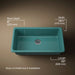 KOHLER K-5707 Iron/Tones 33" top-/undermount single-bowl kitchen sink, teal - view 5