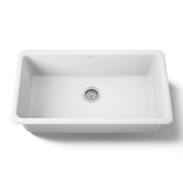 KOHLER Iron/Tones 33" top-/undermount single-bowl kitchen sink