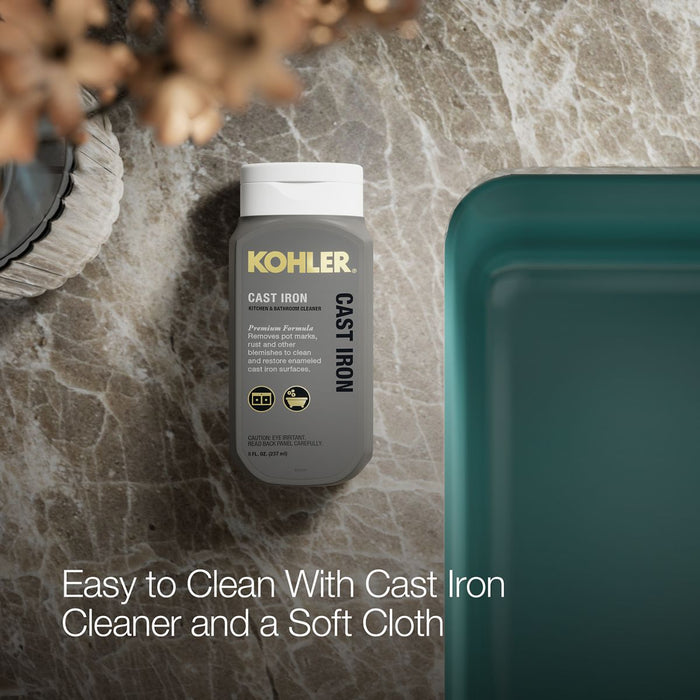 KOHLER K-5708 Iron/Tones 27" top-/undermount single-bowl kitchen sink, teal - view 4
