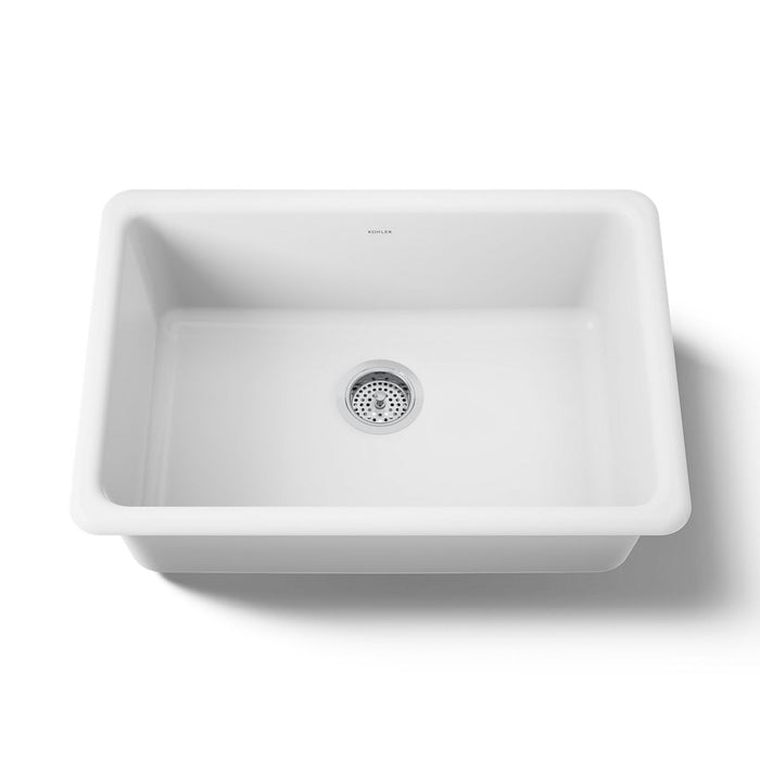 KOHLER Iron/Tones 27" top-/undermount single-bowl kitchen sink