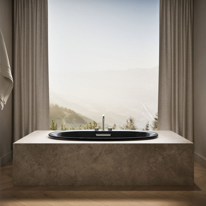 KOHLER K-5713 Underscore 59-3/4" x 35-3/4" drop-in bath, black black - view 4