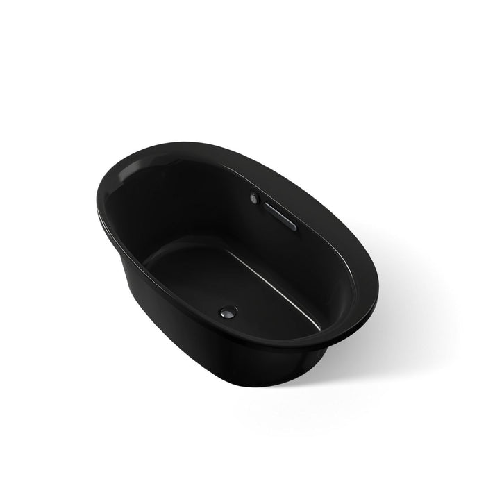 KOHLER K-5713-W1 Underscore 59-3/4" x 35-3/4" drop-in bath with Bask heated surface, black black - view 4