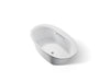 KOHLER K-5713-W1 Underscore 59-3/4" x 35-3/4" drop-in bath with Bask heated surface, ice grey