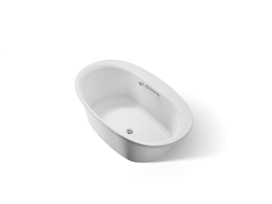 KOHLER K-5713-W1 Underscore 59-3/4" x 35-3/4" drop-in bath with Bask heated surface, ice grey