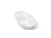 KOHLER K-5714-GHW Underscore 59-3/4" x 35-3/4" drop-in Heated BubbleMassage air bath with Bask heated surface