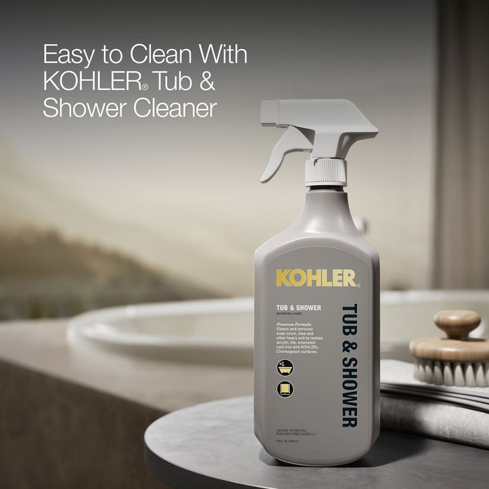 KOHLER K-5717-W1 Underscore 71-1/2" x 41-1/2" drop-in bath with Bask heated surface, biscuit - view 5