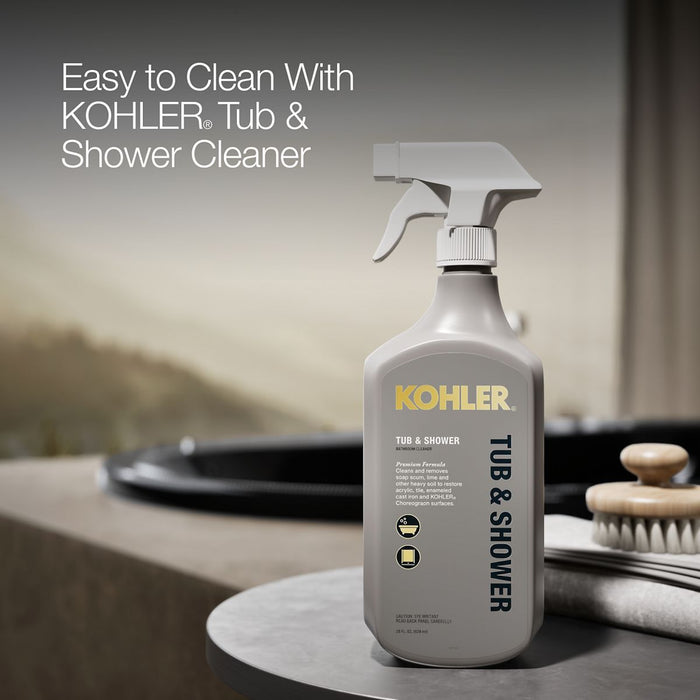 KOHLER K-5717-W1 Underscore 71-1/2" x 41-1/2" drop-in bath with Bask heated surface, black black - view 5