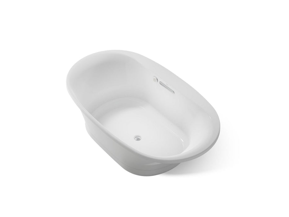 Kohler Underscore 71-1/2" x 41-1/2" drop-in Heated BubbleMassage air bath with Bask heated surface