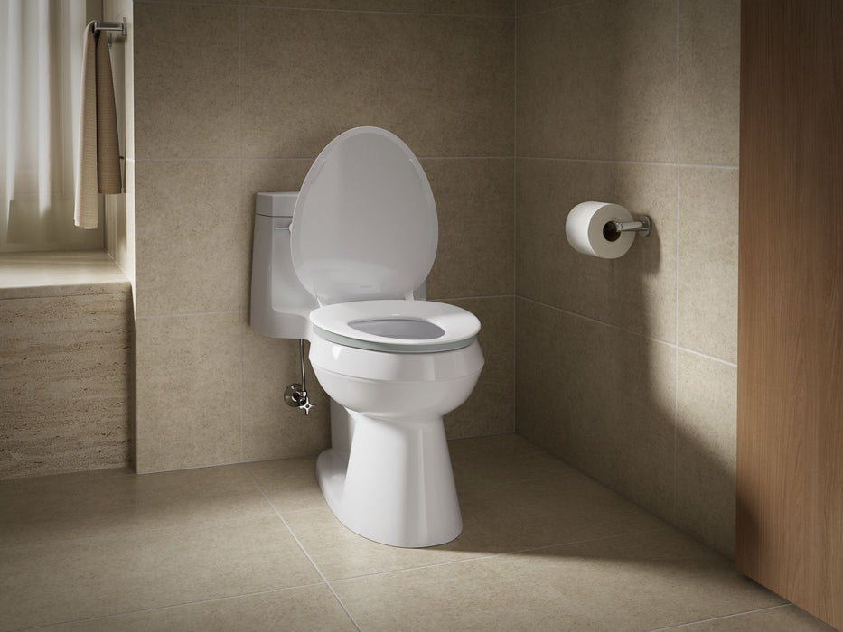 KOHLER K-57777-GCF Cymbal ReadyLatch Quiet-Close elongated toilet seat