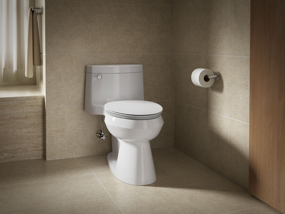 KOHLER K-57777-GCF Cymbal ReadyLatch Quiet-Close elongated toilet seat