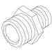 KOHLER K-57936 Pipe Fitting, 3/8M - 1/2M