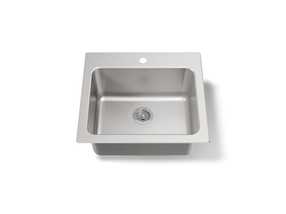 KOHLER K-5798-1 Ballad 25" top-mount single-bowl utility sink