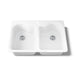 KOHLER K-5818-1 Hartland 33" top-mount double-bowl kitchen sink, white - view 4