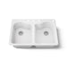 KOHLER K-5818-4 Hartland 33" top-mount double-bowl kitchen sink, white - view 5